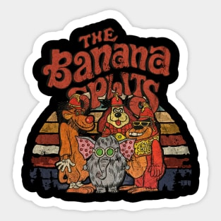 VINTAGE NEW COLOR BANANA SPLITS TEXTURE Sticker